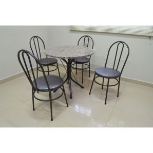 Conjunto Mesa Sevilha 80 com Cadeiras Milla